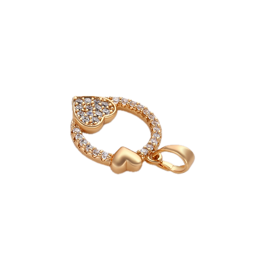 Auréne – 18K Gold Plated Pendant with White Cubic Zirconia | Refined Daily Necklace for Women