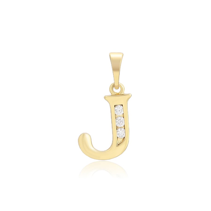 Aurlet – 14K Gold Plated Plain Letter Pendant | Unisex Initial Necklace