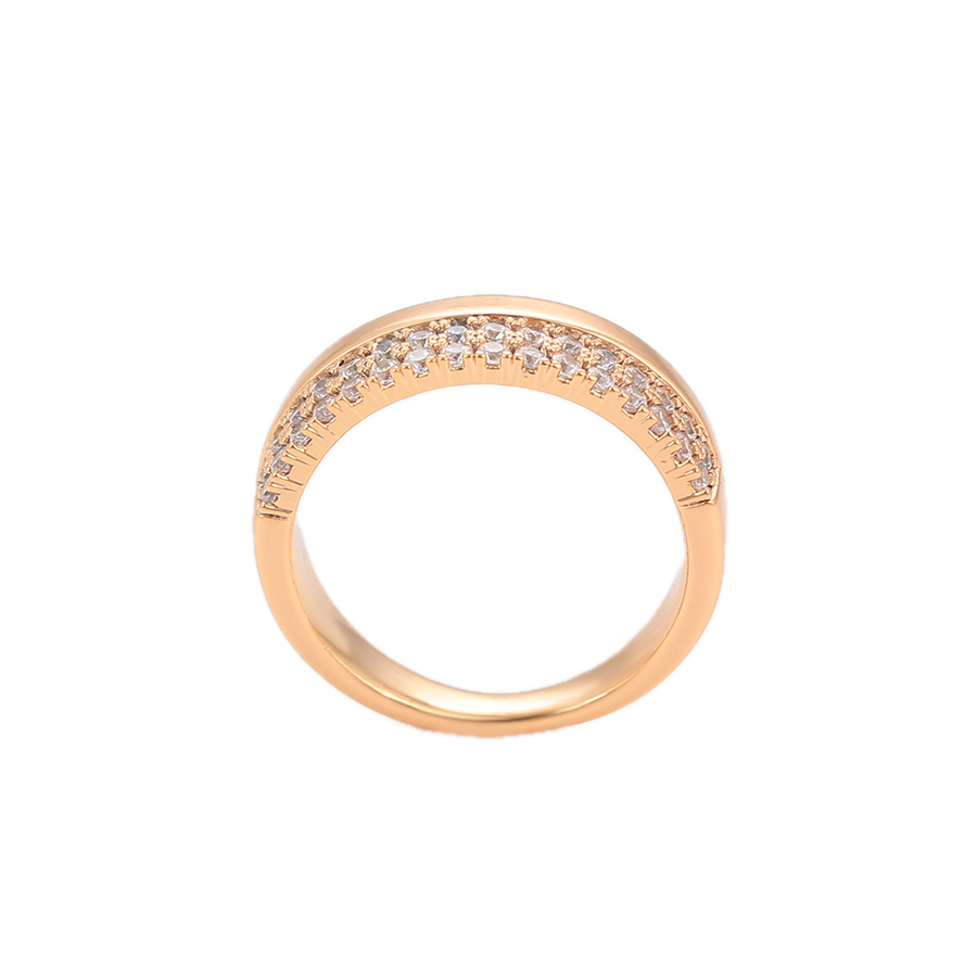Luminis – 18K Gold Ring with White Cubic Zirconia | Minimalist Everyday Ring for Women