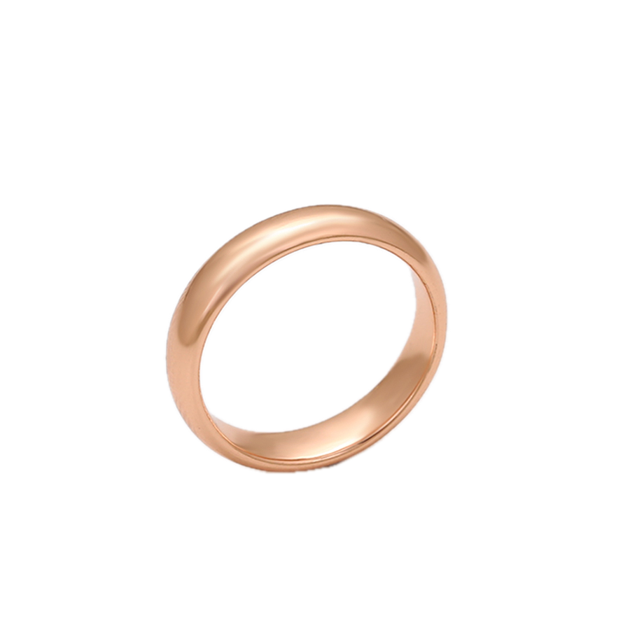Velara – Rose Gold Plain Band Ring | Timeless Minimalist Ring for Women
