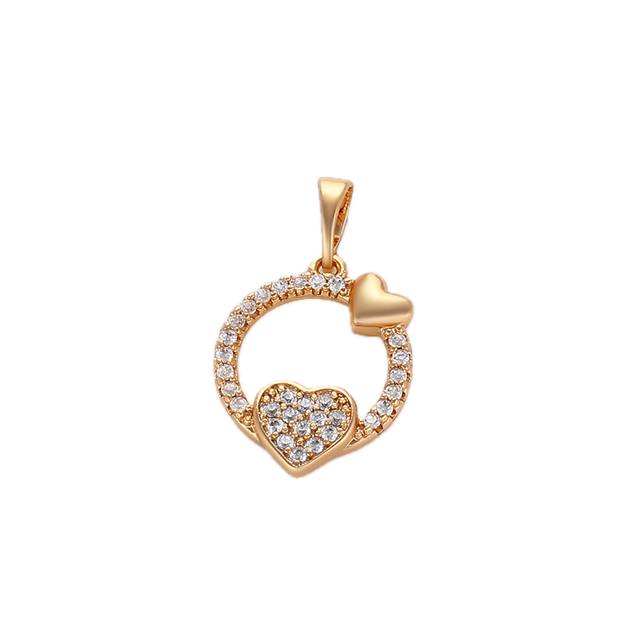 Auréne – 18K Gold Plated Pendant with White Cubic Zirconia | Refined Daily Necklace for Women