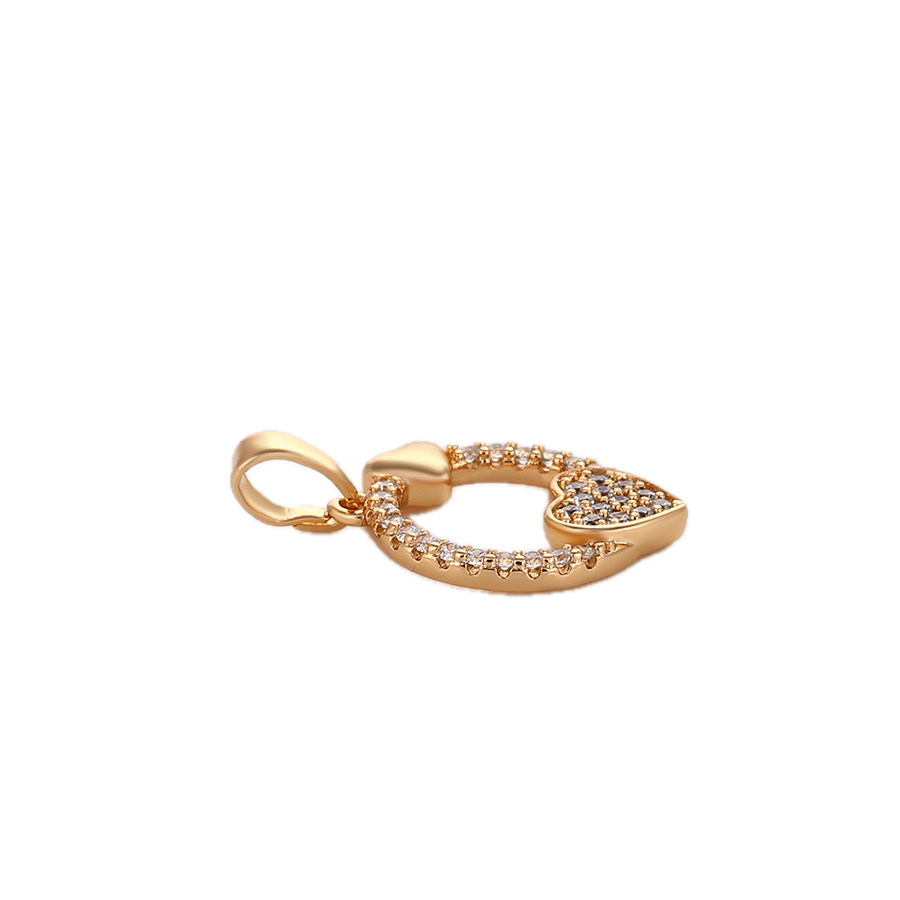 Auréne – 18K Gold Plated Pendant with White Cubic Zirconia | Refined Daily Necklace for Women