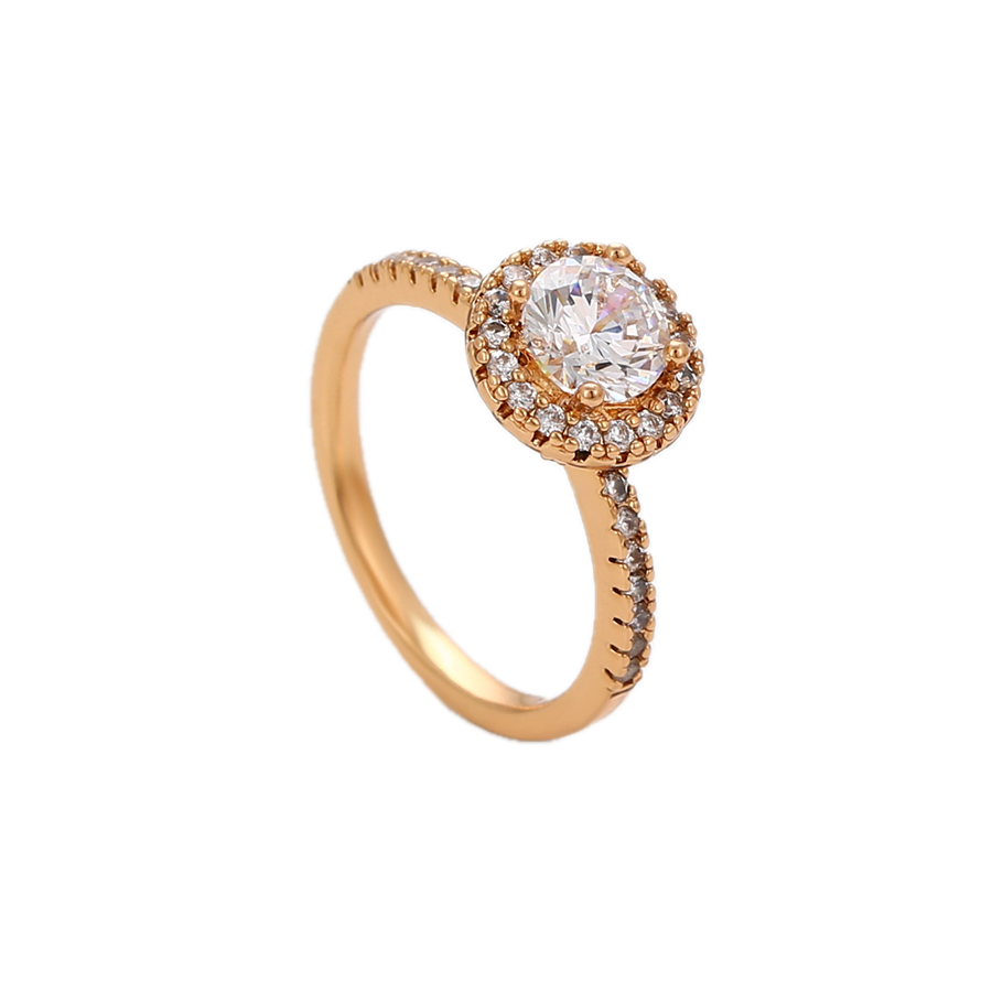 Clarène – 18K Gold Ring with White Cubic Zirconia | Everyday Statement Ring for Women