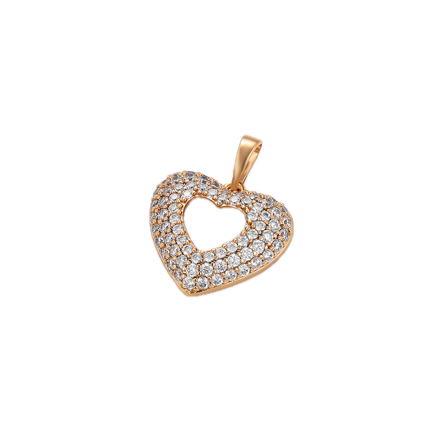 Éclara – 18K Gold Plated Pendant with White Cubic Zirconia | Luminous Statement Necklace for Women