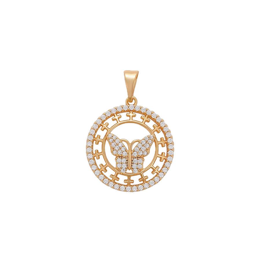 Magnael – 18K Gold Plated Luxury Pendant with White Cubic Zirconia | Statement Necklace for Women