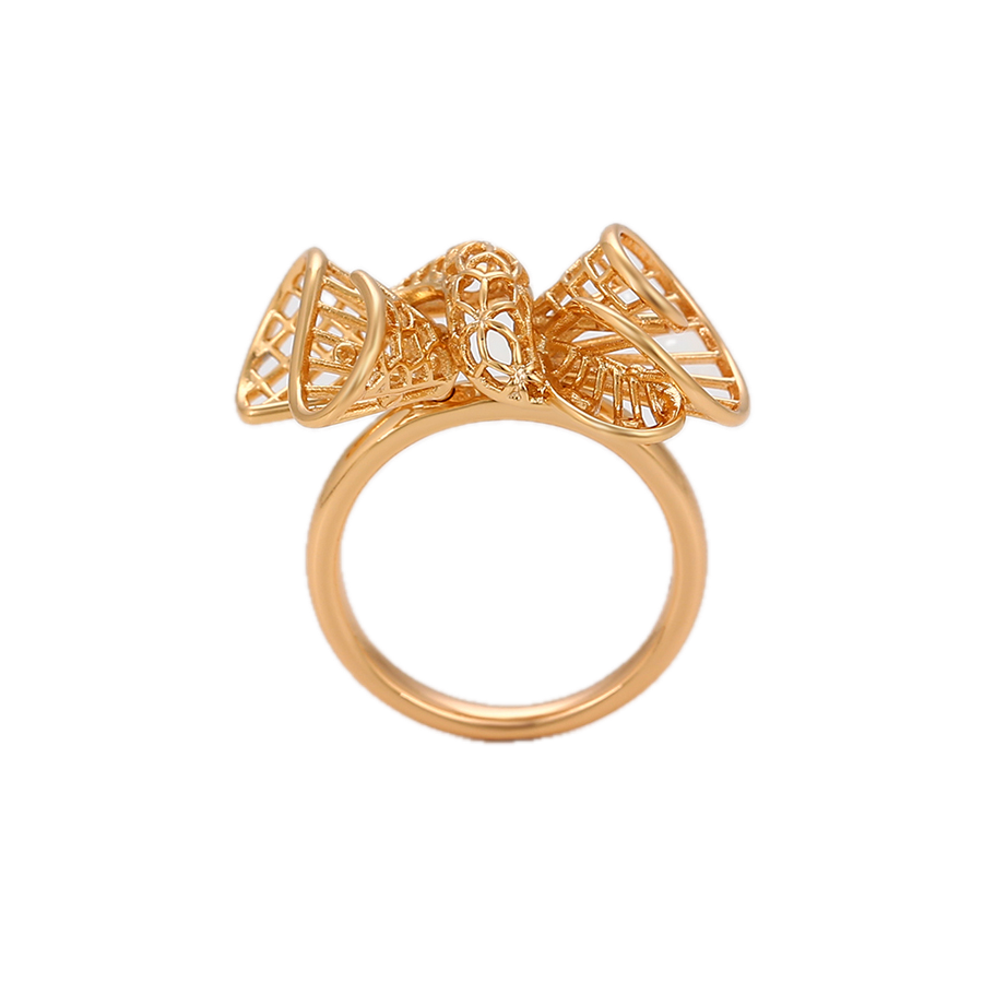 Aurata – 18K Gold Plain Band Ring | Sculptural Everyday Ring for Women