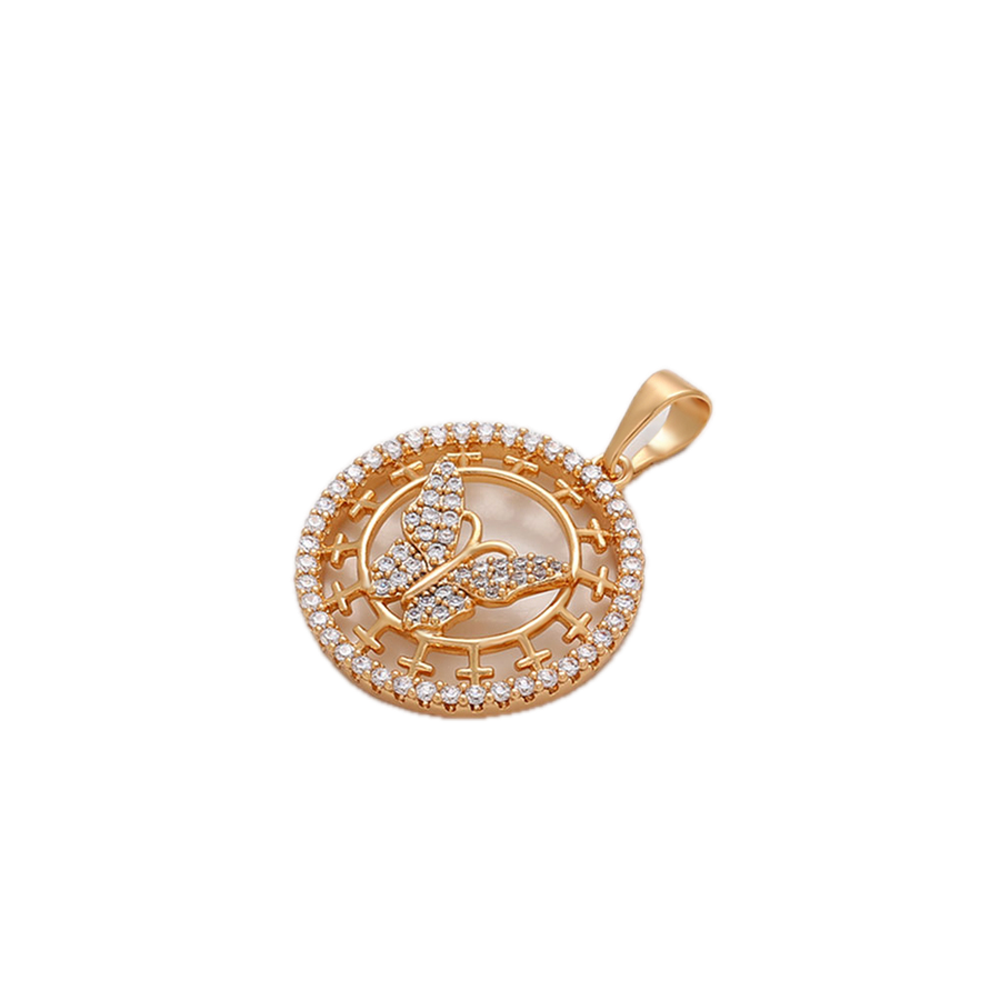 Magnael – 18K Gold Plated Luxury Pendant with White Cubic Zirconia | Statement Necklace for Women