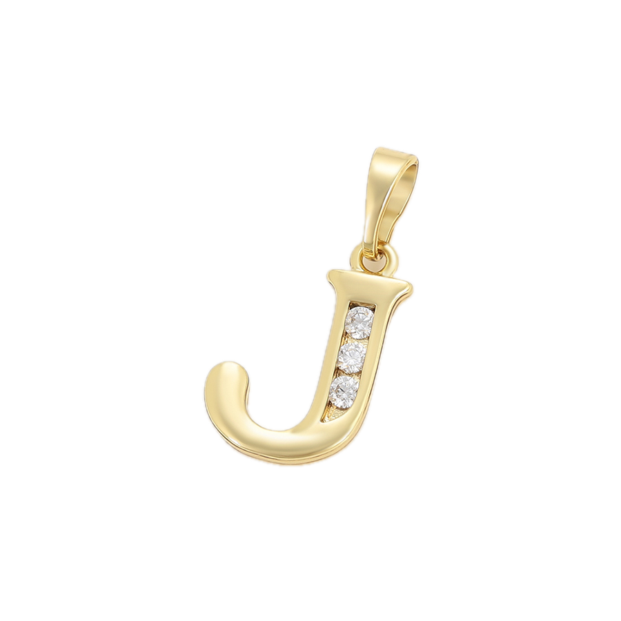 Aurlet – 14K Gold Plated Plain Letter Pendant | Unisex Initial Necklace