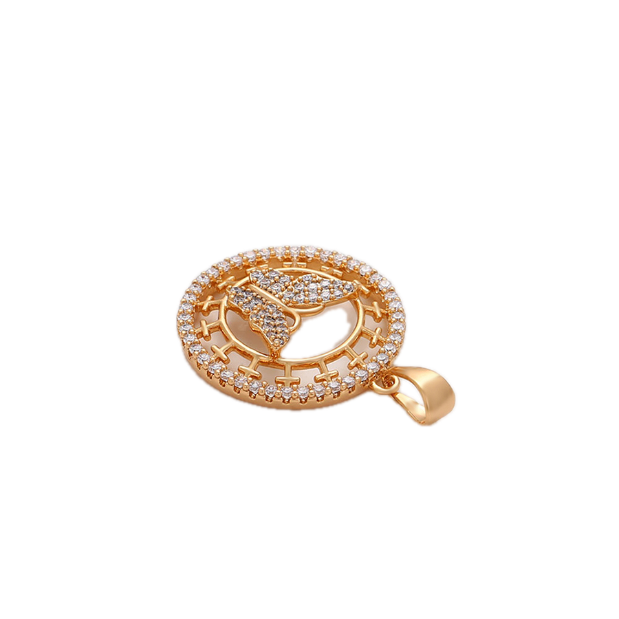 Magnael – 18K Gold Plated Luxury Pendant with White Cubic Zirconia | Statement Necklace for Women