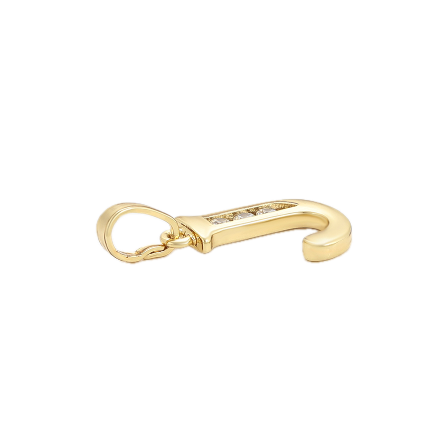 Aurlet – 14K Gold Plated Plain Letter Pendant | Unisex Initial Necklace