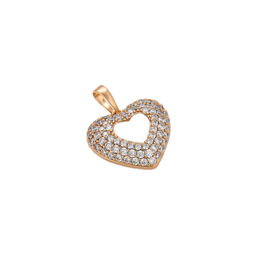 Éclara – 18K Gold Plated Pendant with White Cubic Zirconia | Luminous Statement Necklace for Women