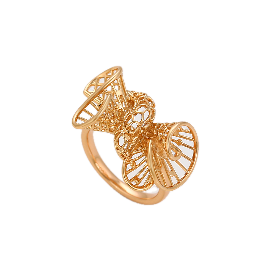 Aurata – 18K Gold Plain Band Ring | Sculptural Everyday Ring for Women