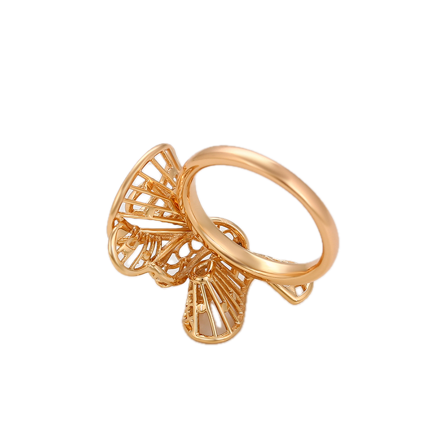 Aurata – 18K Gold Plain Band Ring | Sculptural Everyday Ring for Women