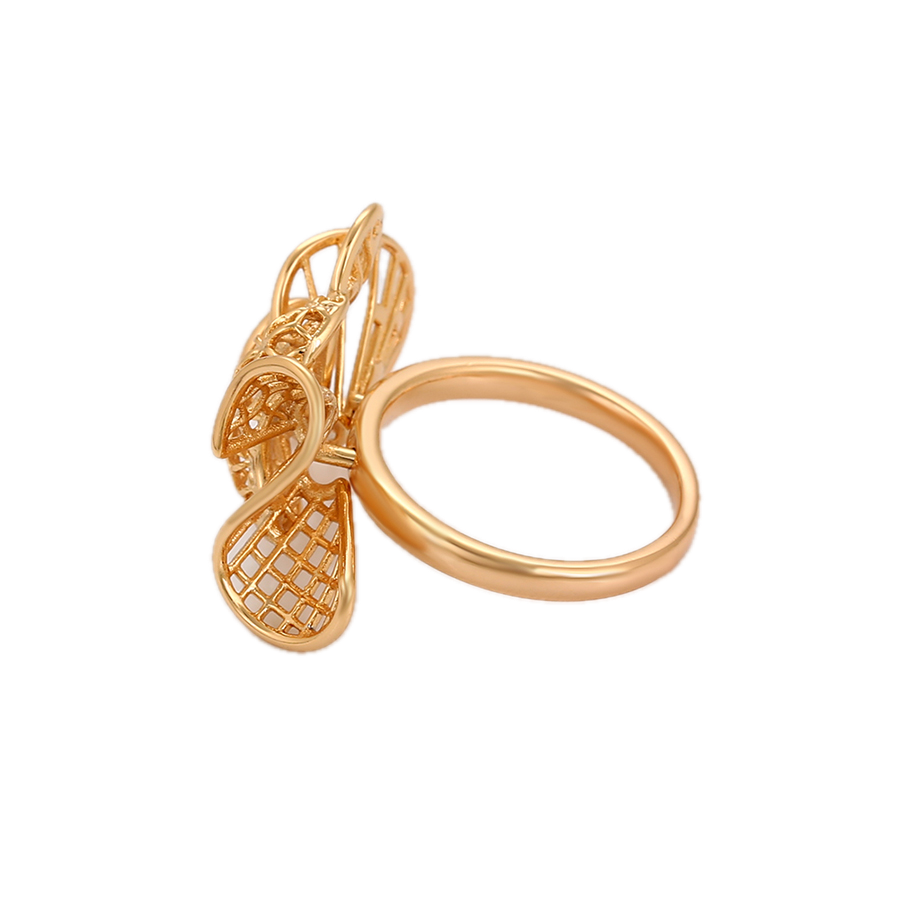 Aurata – 18K Gold Plain Band Ring | Sculptural Everyday Ring for Women