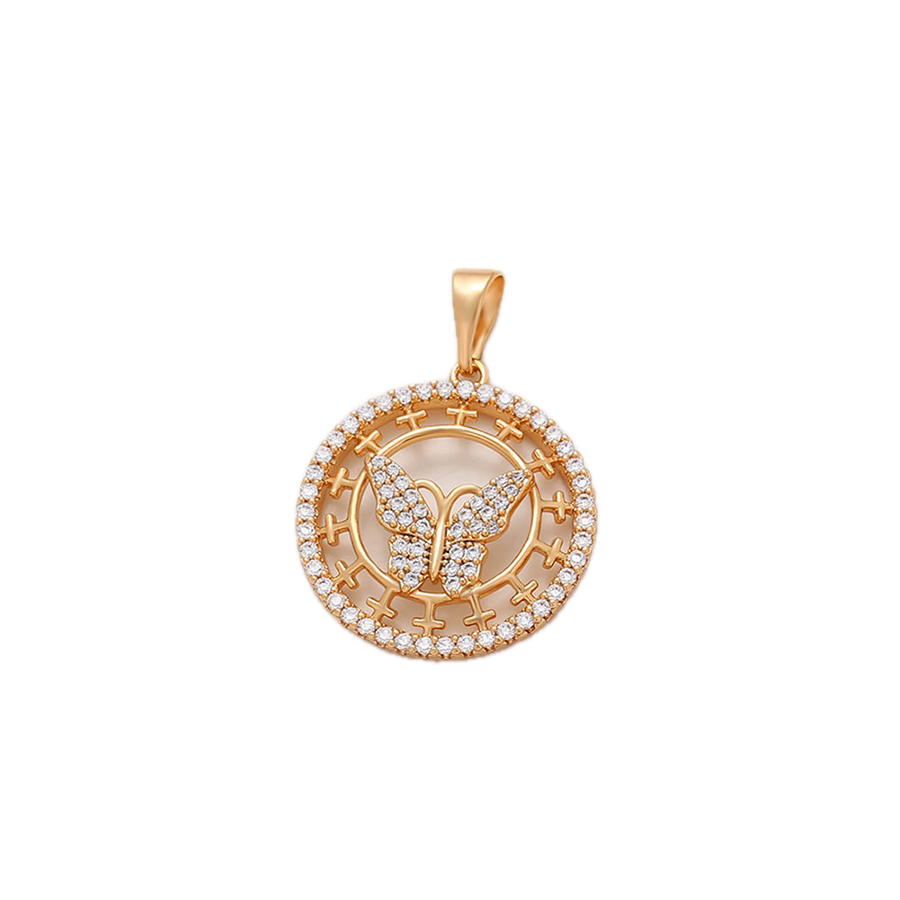Magnael – 18K Gold Plated Luxury Pendant with White Cubic Zirconia | Statement Necklace for Women