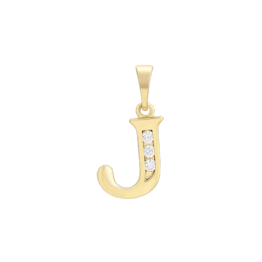 Aurlet – 14K Gold Plated Plain Letter Pendant | Unisex Initial Necklace