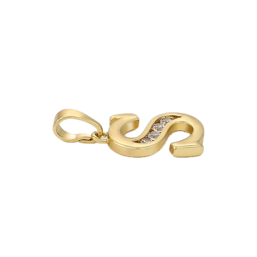 Verdlet – 14K Gold Plated Letter Pendant with White Cubic Zirconia | Distinctive Initial Necklace