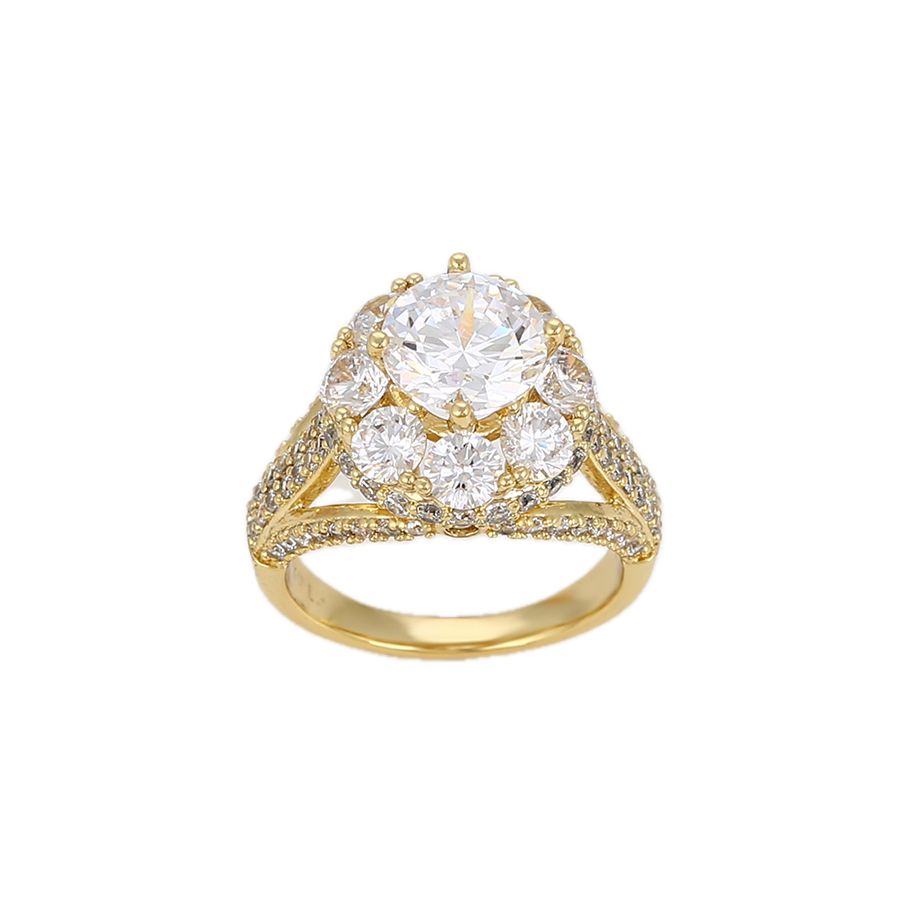 Magnara – 14K Gold Luxury Ring with Statement White Cubic Zirconia | Signature Occasion Ring for Women