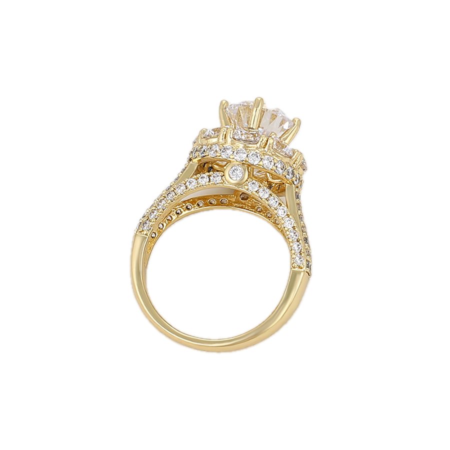 Magnara – 14K Gold Luxury Ring with Statement White Cubic Zirconia | Signature Occasion Ring for Women