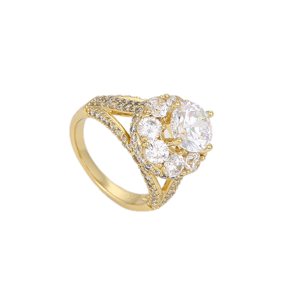Magnara – 14K Gold Luxury Ring with Statement White Cubic Zirconia | Signature Occasion Ring for Women