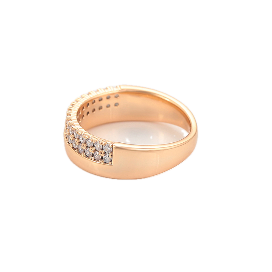 Luminis – 18K Gold Ring with White Cubic Zirconia | Minimalist Everyday Ring for Women