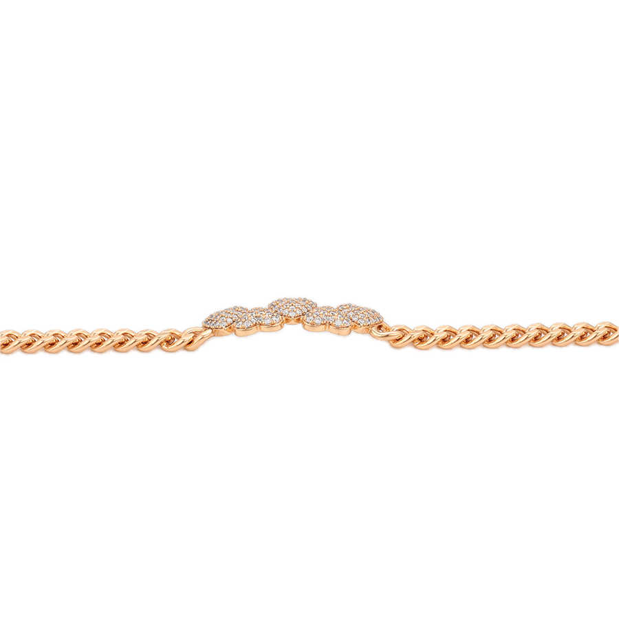 Catena – 18K Gold Plated Adjustable Chain Bracelet with White Cubic Zirconia | Premium Daily Bracelet for Women