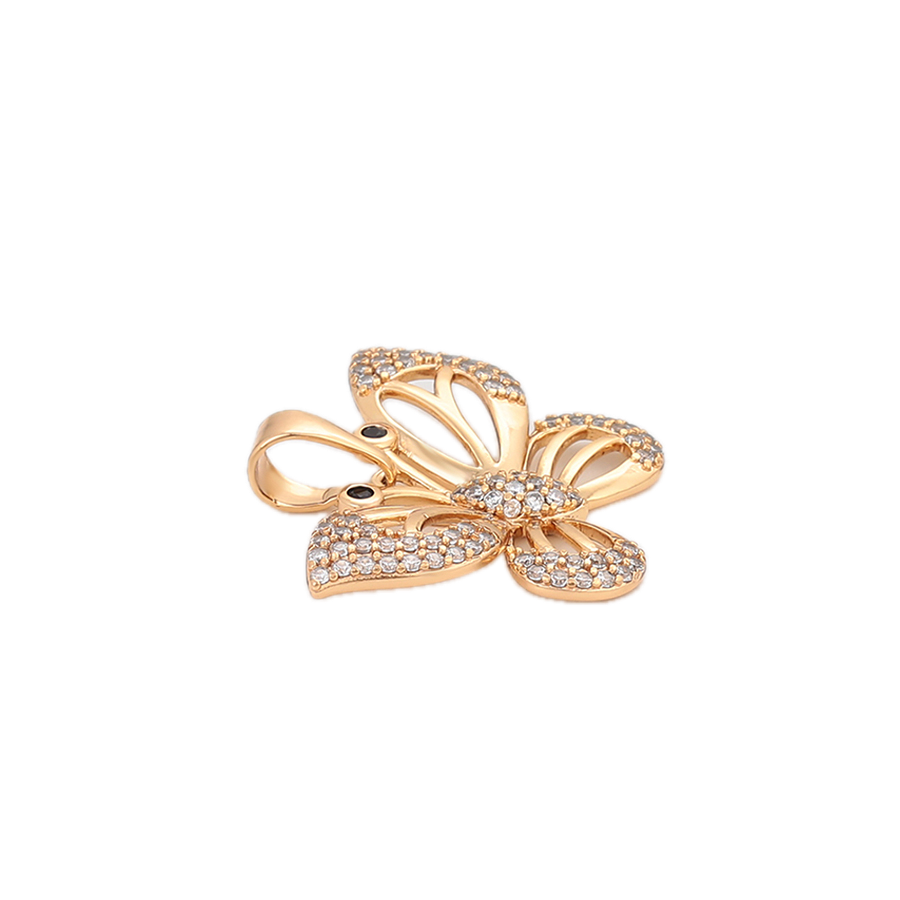 Faunela – 18K Gold Plated Animal Shape Pendant with White Cubic Zirconia | Nature-Inspired Luxury Necklace for Women
