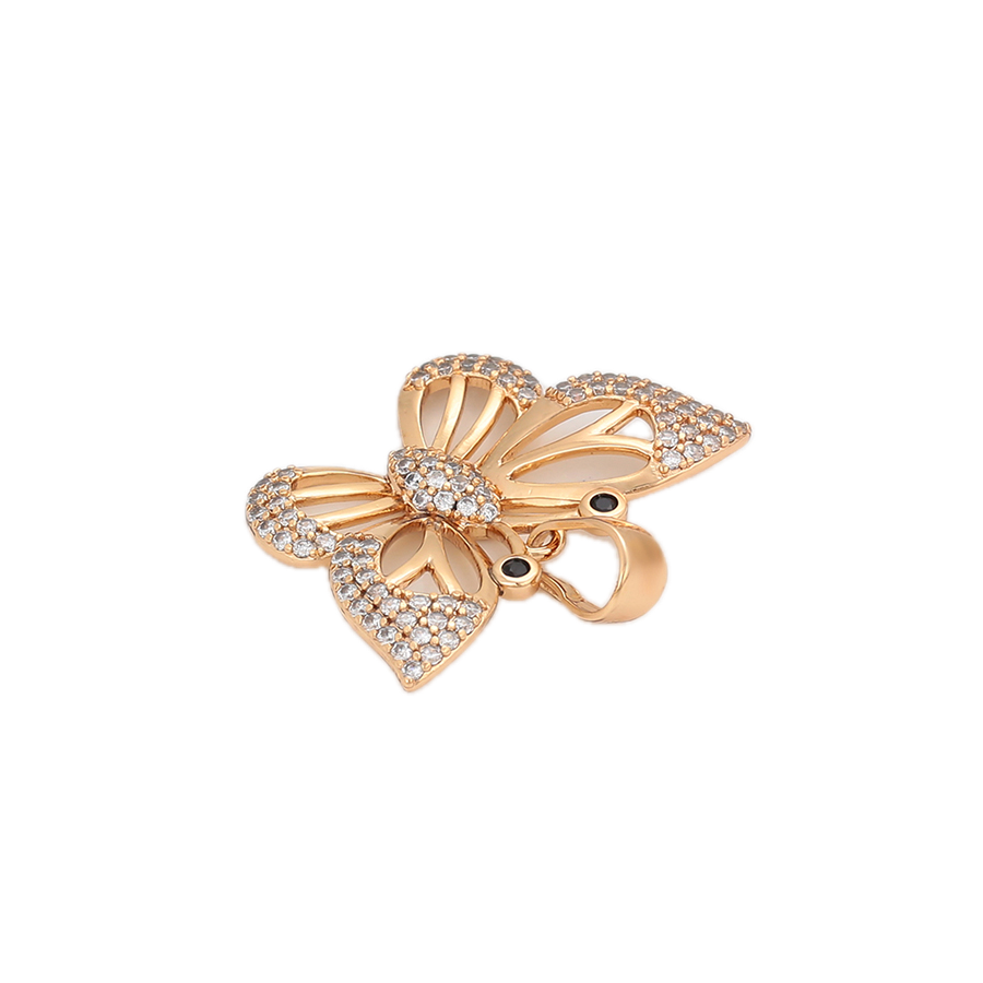 Faunela – 18K Gold Plated Animal Shape Pendant with White Cubic Zirconia | Nature-Inspired Luxury Necklace for Women