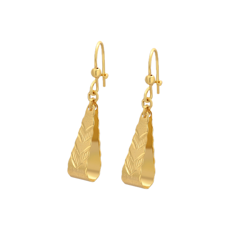Solume – 24K Gold Slim Drop Earrings | Opulent Minimalist Earrings for Women