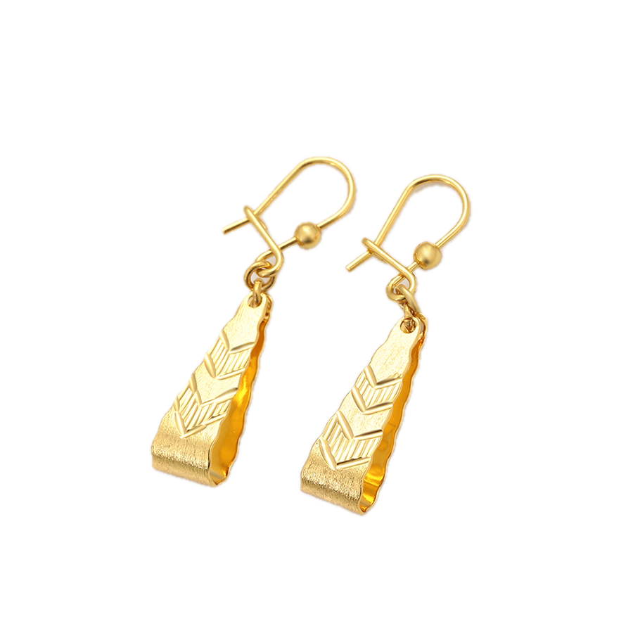 Solume – 24K Gold Slim Drop Earrings | Opulent Minimalist Earrings for Women