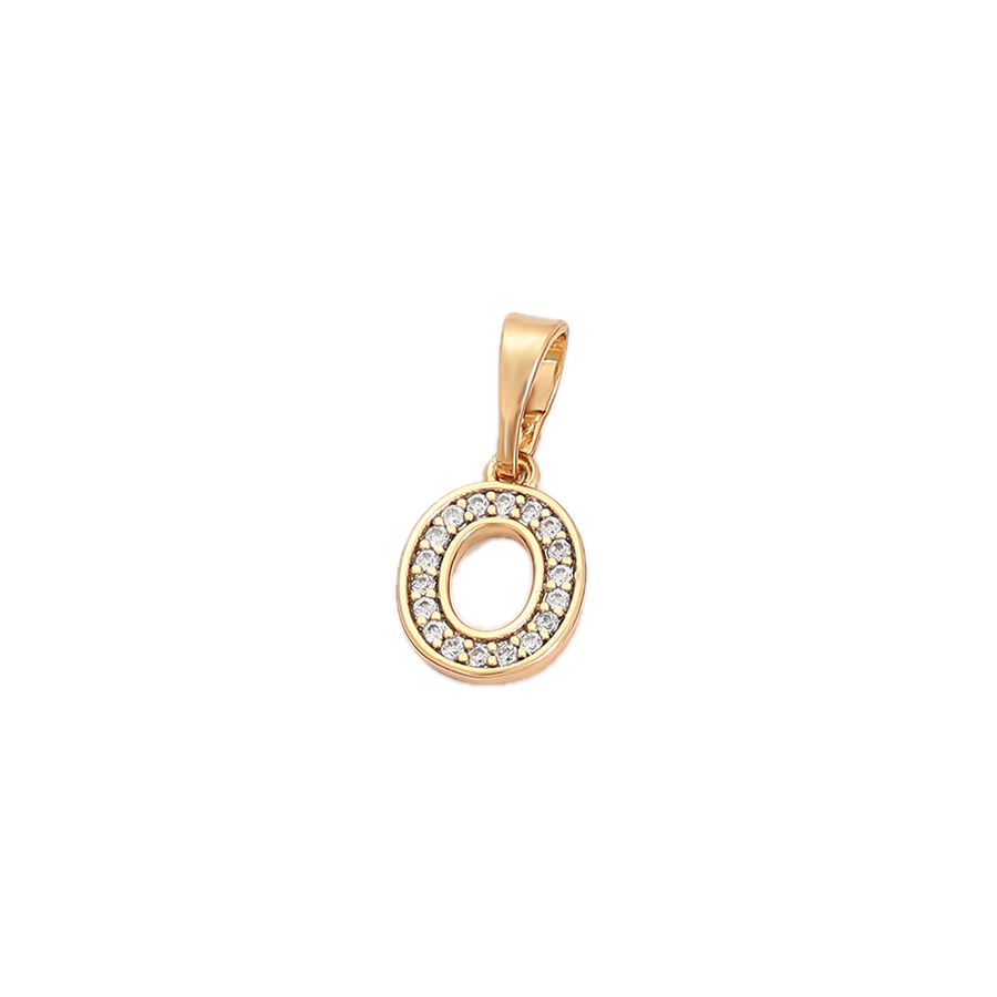 Littera – 18K Gold Plated Letter Pendant with White Cubic Zirconia | Personalised Necklace for Women