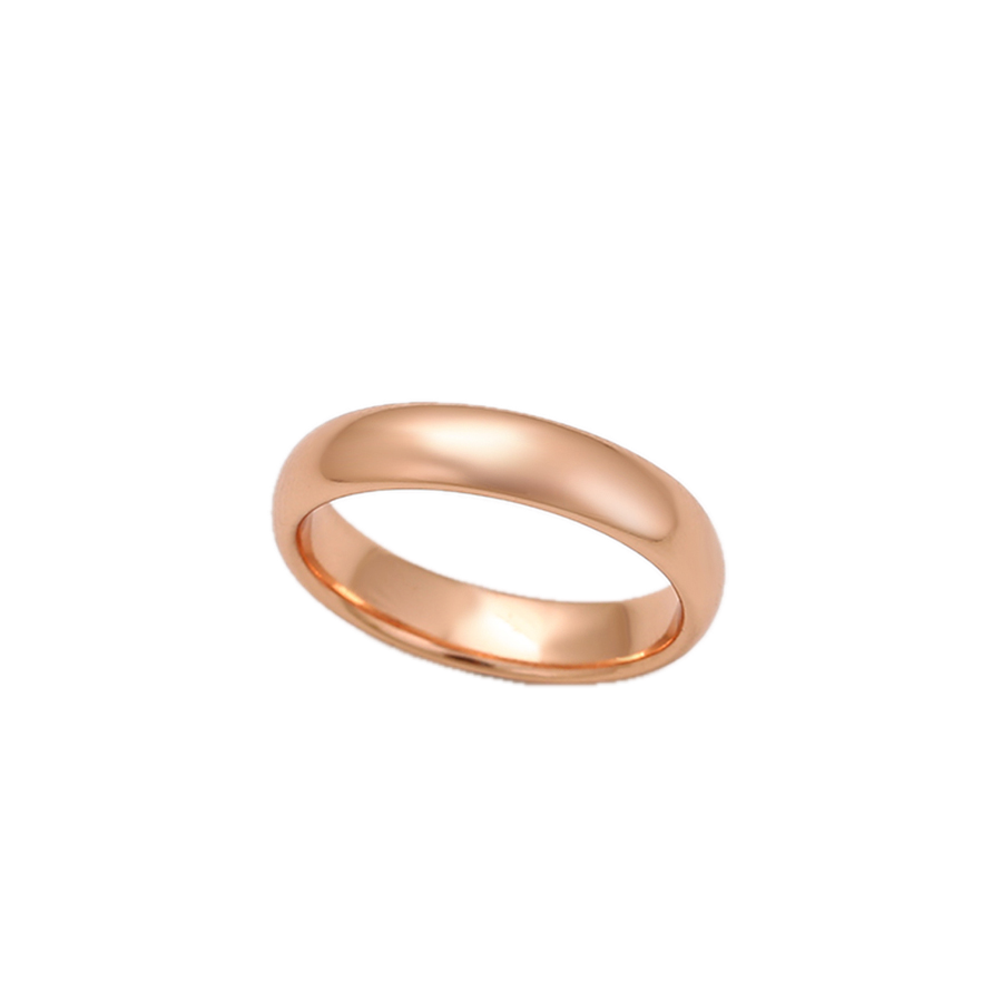 Velara – Rose Gold Plain Band Ring | Timeless Minimalist Ring for Women