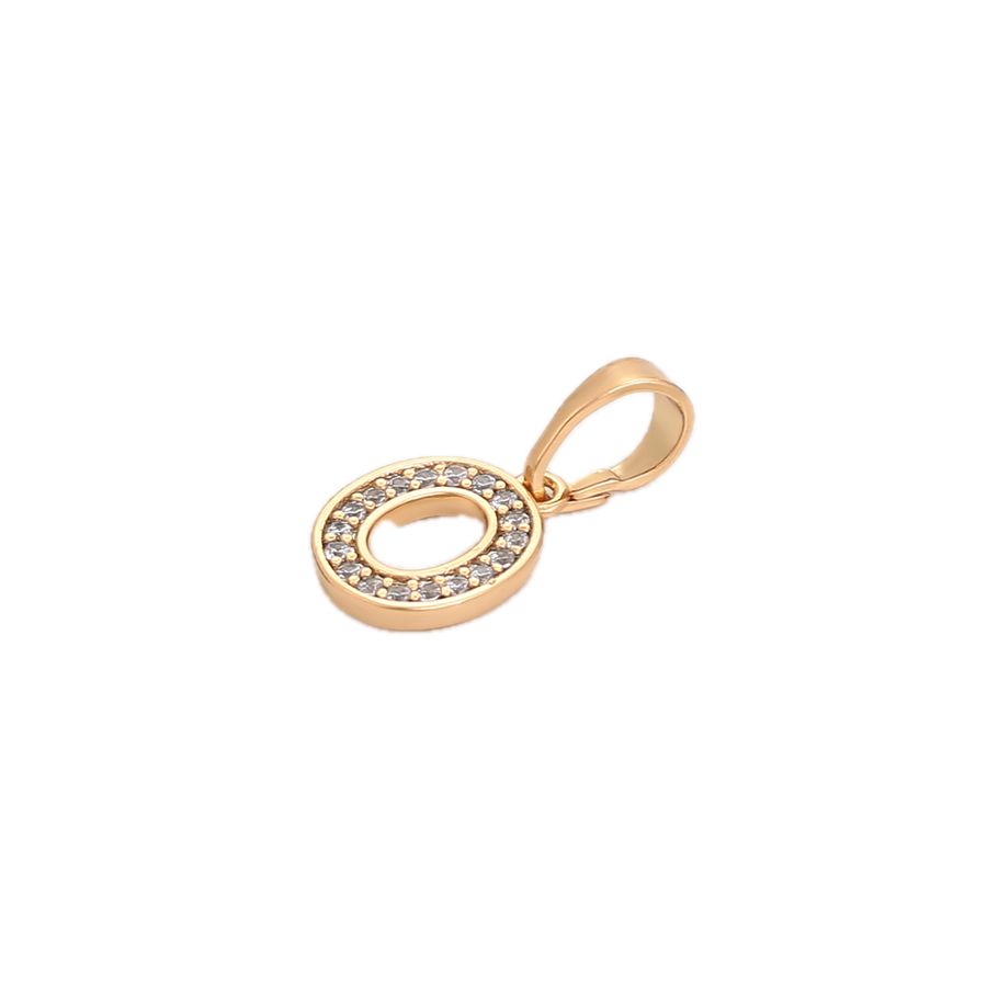 Littera – 18K Gold Plated Letter Pendant with White Cubic Zirconia | Personalised Necklace for Women
