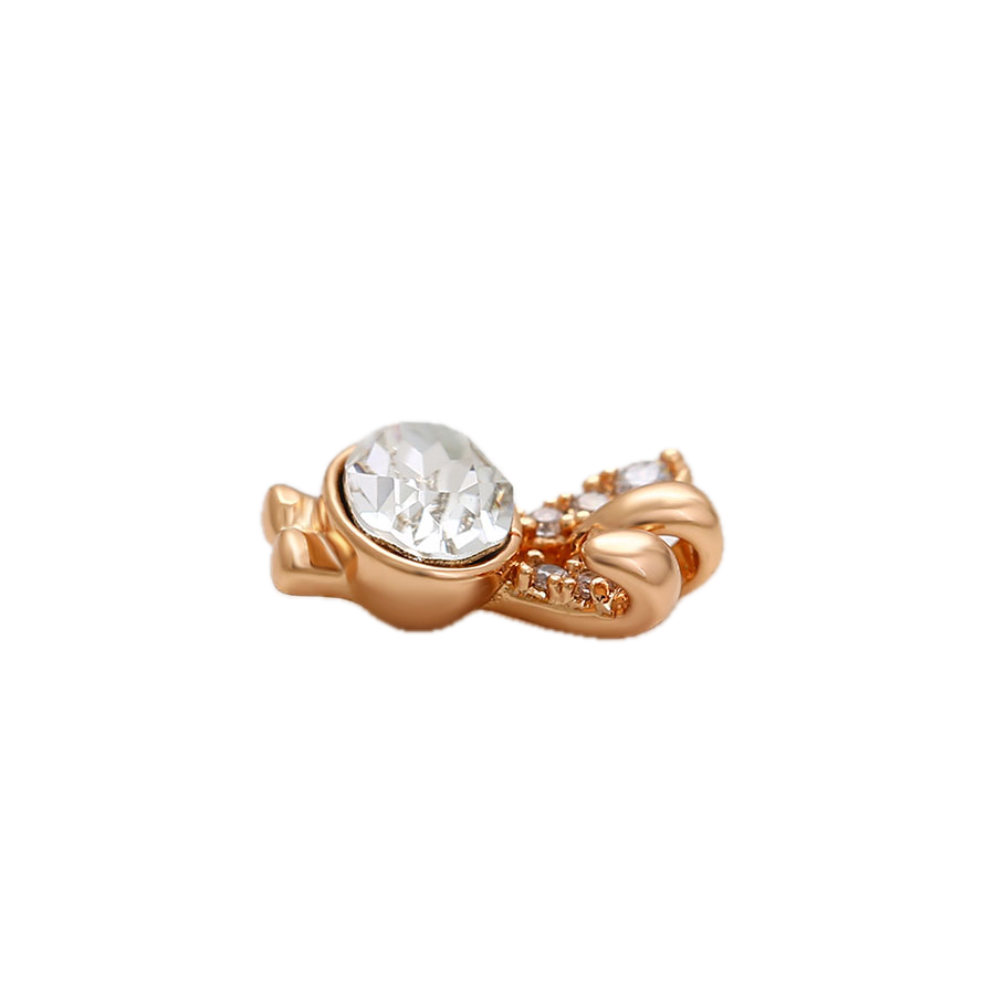 Aviani – 18K Gold Plated Animal Shape Pendant with White Crystal | Whimsical Luxury Necklace for Women