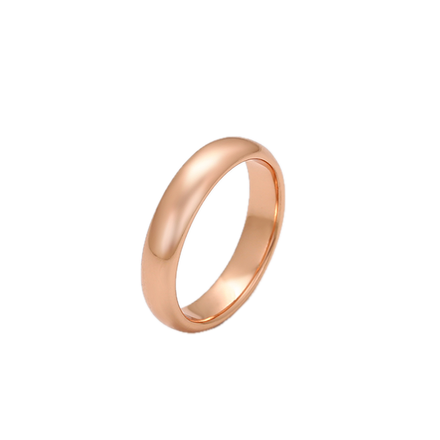 Velara – Rose Gold Plain Band Ring | Timeless Minimalist Ring for Women