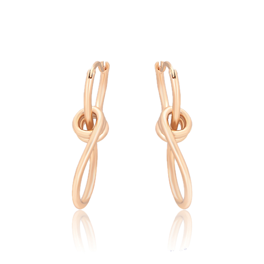 Oriana – 18K Gold Plain Luxury Drop Earrings | Sculptural Statement Earrings for Women