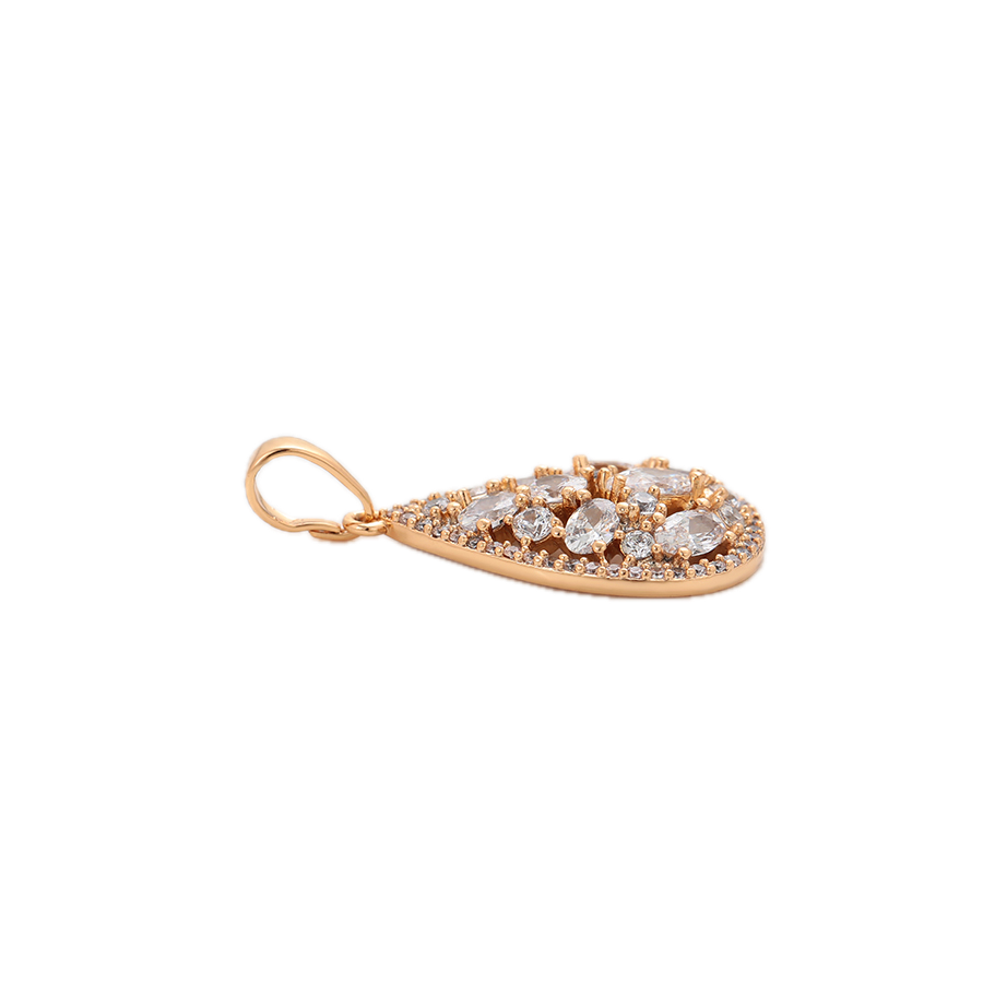 Solène – 18K Gold Plated Pendant with White Cubic Zirconia | Radiant Everyday Necklace for Women