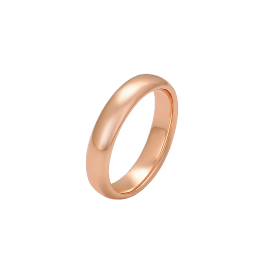 Velara – Rose Gold Plain Band Ring | Timeless Minimalist Ring for Women