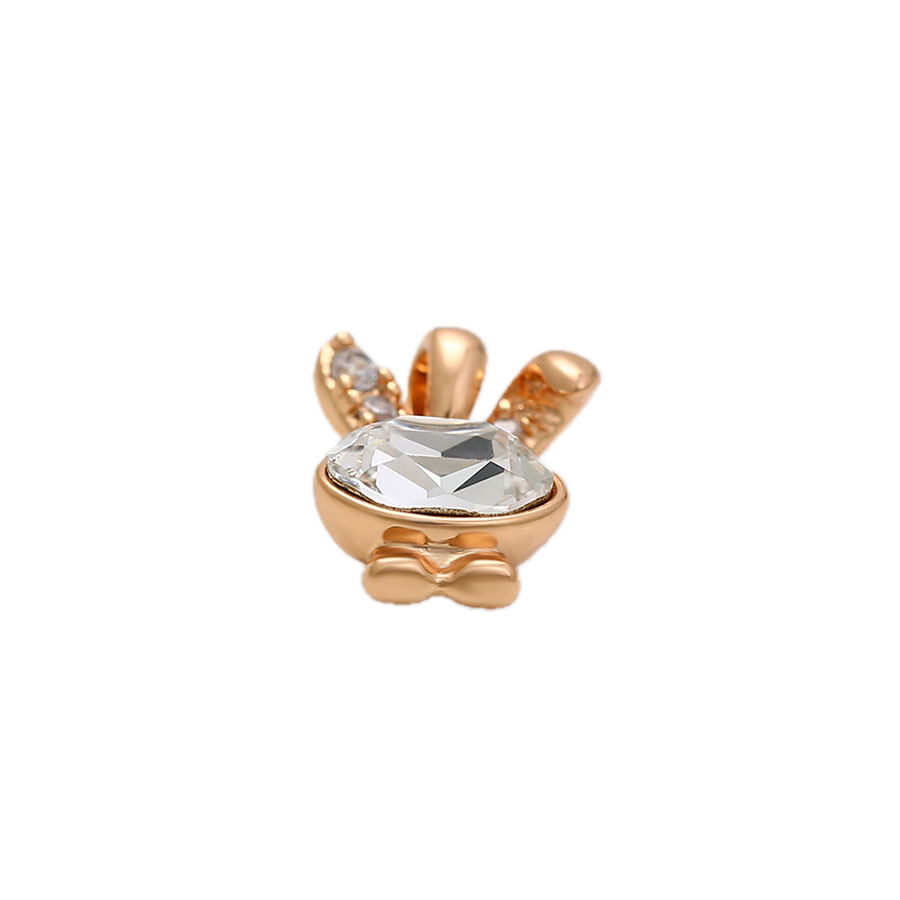 Aviani – 18K Gold Plated Animal Shape Pendant with White Crystal | Whimsical Luxury Necklace for Women