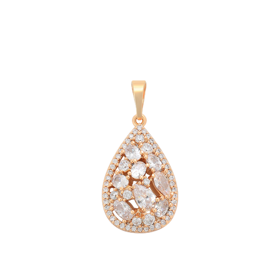 Solène – 18K Gold Plated Pendant with White Cubic Zirconia | Radiant Everyday Necklace for Women