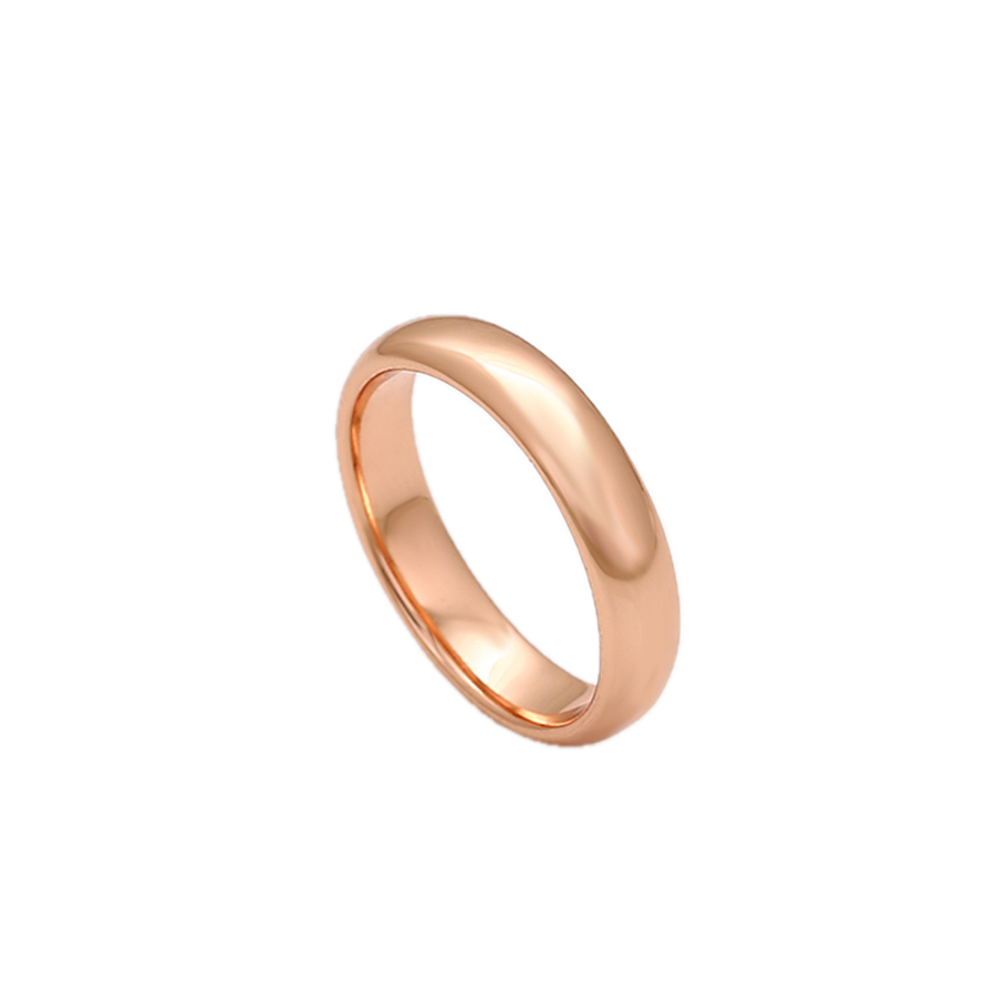 Velara – Rose Gold Plain Band Ring | Timeless Minimalist Ring for Women