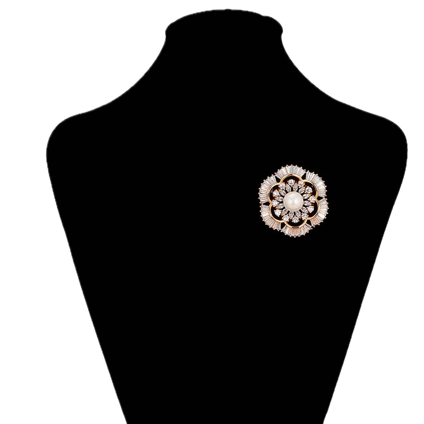 Magnara – 18K Gold Luxury Statement Brooch | Heavy Prestige Pin for Women