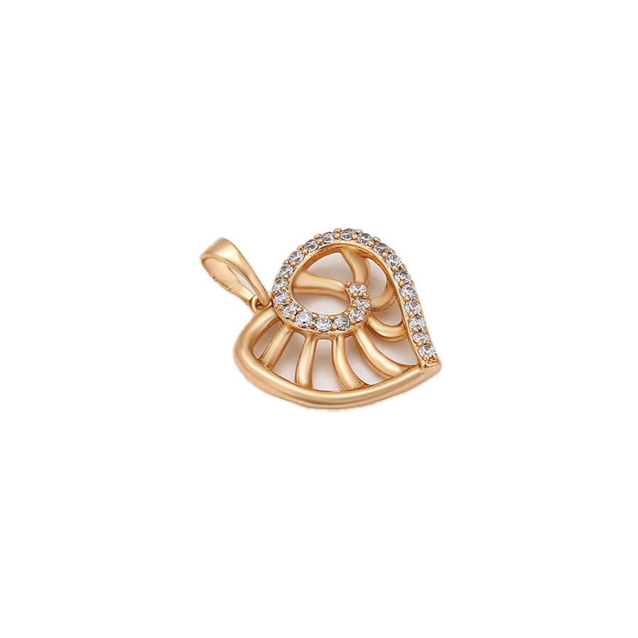 Lumael – 18K Gold Plated Pendant with White Cubic Zirconia Accents | Minimalist Everyday Necklace for Women